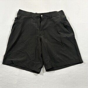 Hylete Modus Walk Shorts Athletic Golf Mens Black 8.5" Above Knee Casual Sz 34